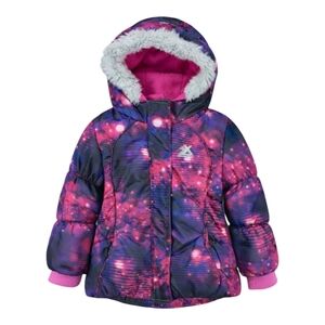 ZeroXposur Pink Purple Stars Galaxy Winter Puffer Coat Jacket Parka Kid Girls 3T